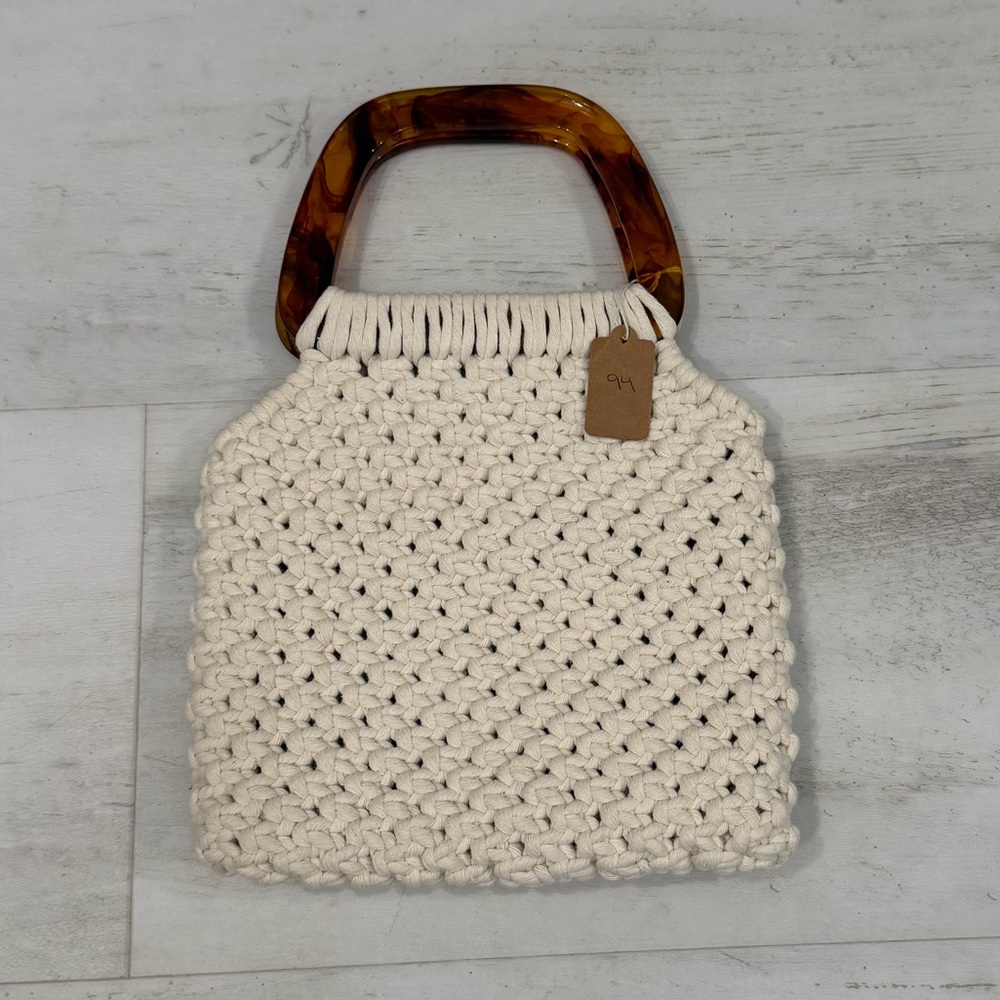 Woven Crochet Clutch Purse